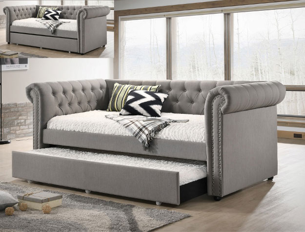 Ellie Daybed - Front Rail + Trundle twin size