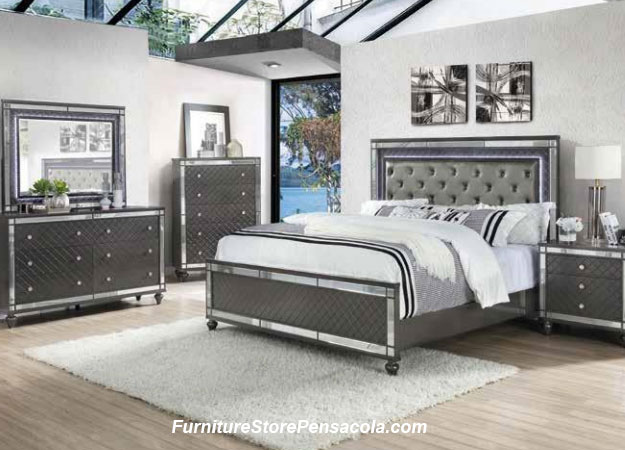 Refina Bedroom Suite, King or Queen